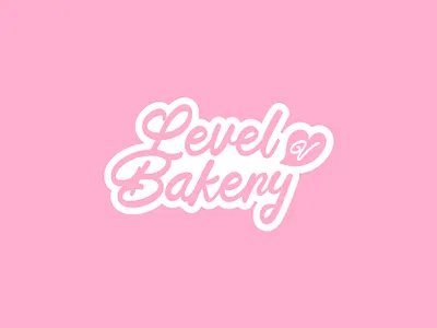 Logo Design For Level V Bakery brand cake logo girl logo icon letter logo lettermark logo logos love trademark typography logo valentine wordmark