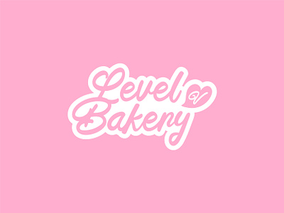 Logo Design For Level V Bakery brand cake logo girl logo icon letter logo lettermark logo logos love trademark typography logo valentine wordmark