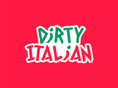 Logo Design For Dirty Italian brand branding chili chili logo food logo fun logo italia italian italian food italian logo logo logos pizza pizza logo