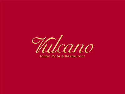 Logo design for vulcano cafe & restaurant brand corporate logo cosmetic logo letter logo lettermark logo logos luxury logo real estate logo typo logo wordmark