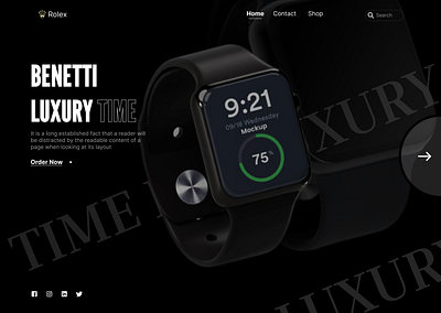 Time Luxury Home Page app design darktheme figma home page ltime luxury mordern design new design product design redesign ui ui design uiux user experience ux web design website