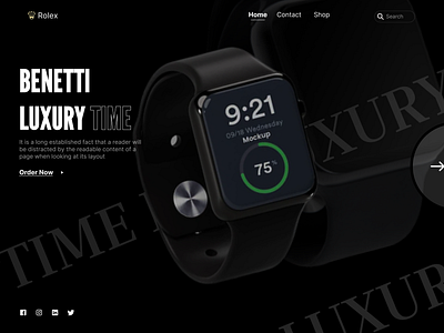 Time Luxury Home Page app design darktheme figma home page ltime luxury mordern design new design product design redesign ui ui design uiux user experience ux web design website