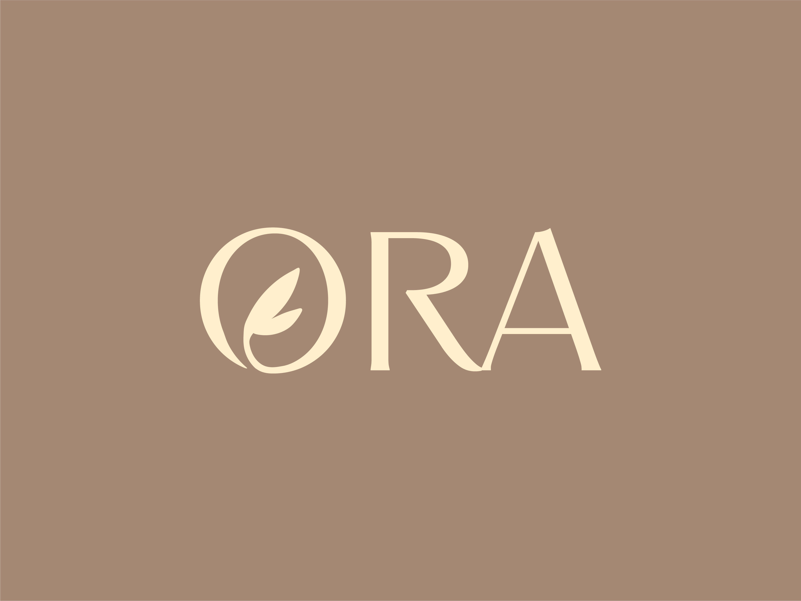 Logo design for ora cosmetic beuty logo brand clear logo cosmetic logo letter logo lettermark logo luxury logo mark minimalist simple logo skincare logo wordmark