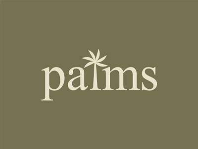 Logo design for palm massage beuty logo branding letter logo lettermark mark packaging logo palm palm logo simple logo skincare logo tree logo wordmark