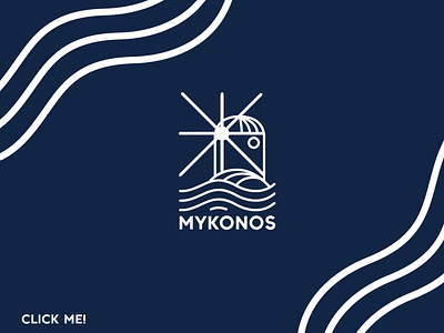 Mykonos Greece Design Project branding environmental graphic design illustration kiosk logo web design