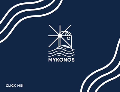 Mykonos Greece Design Project branding environmental graphic design illustration kiosk logo web design