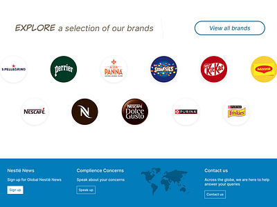 Redesign Nestle Brands nestle redesignn uxgym uxui webdesign