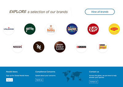 Redesign Nestle Brands nestle redesignn uxgym uxui webdesign