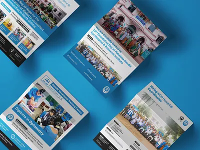 Flyers design for ACM NGO hospital branding.... blue brand design branding design documentary flyer flyer deisgn graphic design healthcare hospital hospital branding invitation medical ngo ngo branding photography poster poster design social social work