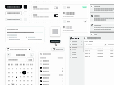 Design System for All Simpra Products branding colors component dashboard design design system design team development figma illustration inventory library products report simpra ui usability user experience design user interface design ux