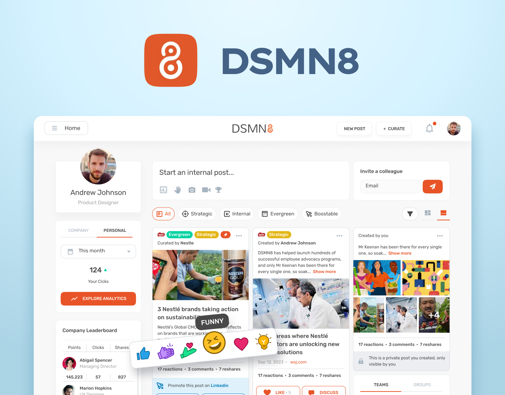 DSMN8 b2b design system system ui user experience user interface ux web app