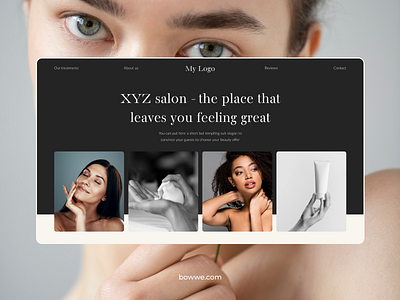 🌼FREE TEMPLATE FOR YOU 🌼 Beauty Institute Landing Page beauty beauty biz beauty business beauty business website branding business business website design elegant free template free website template graphic design landing page landing page design landing page template minimalistic ui web web design website