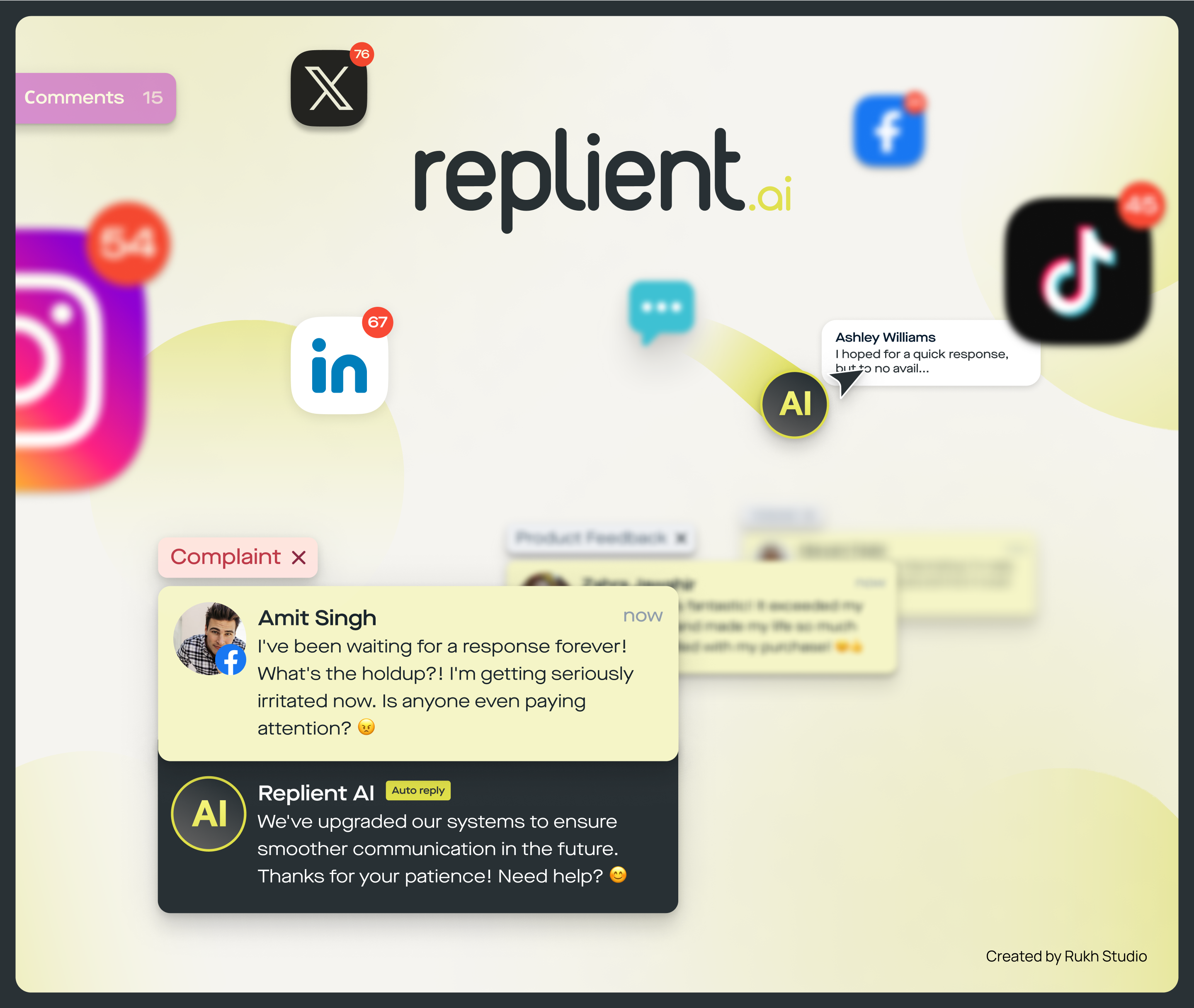 Replient.ai Explainer Saas Video animation branding explainer graphic design motion graphics saas video