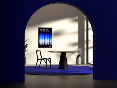 Casa de Betomorrow - 3D concept 3d animation blender blue branding color day design dev graphic design interior logo mac motion product site sun ui ux web
