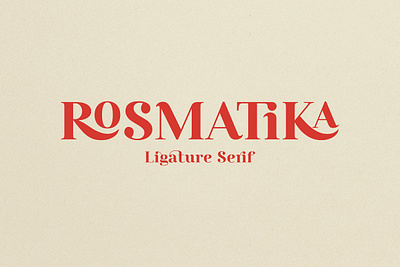 Rosmatika - Ligature Serif didone display font display serif ligature rosmatika ligature serif serif