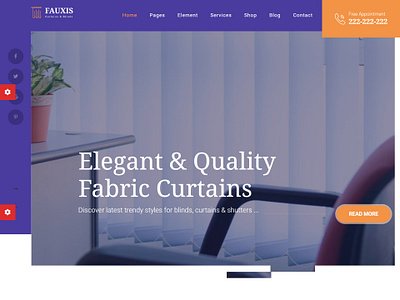 Curtain Company Website 1 design graphic design ui ux website wordpress