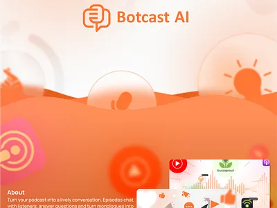 Botcast.ai SaaS Explainer video 2d animation explainers graphic design motion graphics saas video ui