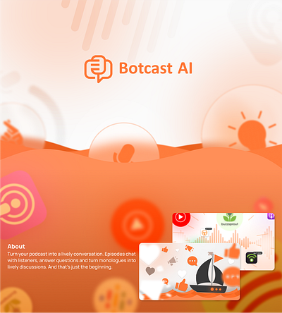 Botcast.ai SaaS Explainer video 2d animation explainers graphic design motion graphics saas video ui