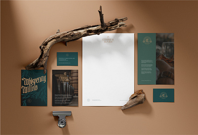 ETHEREAL ELIXIRS DISTILLERY | visual identity brand identity business card design graphic design logo