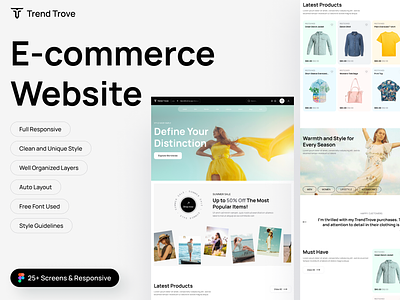 Trendtrove: Fashion eCommerce Website UI Kit beauty cloth clothes clothes uikit clothing website ecommerce clothes ecommerce website fashion fashion product fashion website lifestyle marketplace online shop online store outfit premium fashion product commerce