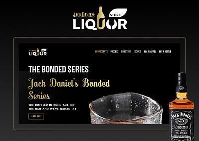 Liquor Store Website Design branding design figma graphic design illustration liquor ui uiux ux web design website