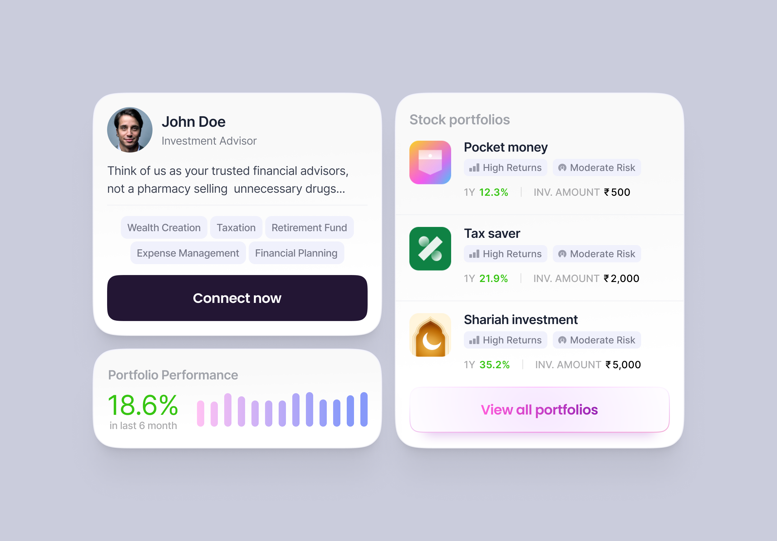 Fintech app app components finance fintech gradient interface minimal mobile trend ui design ui ux