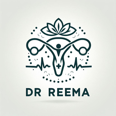 Logo For Dr Reema Clinic adobe clinic graphic design hospital illustration logo