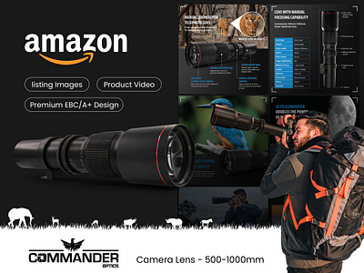 A+ Premium EBC/ A+ Design Commander Camera Lens 500-1000 amaozn a amazon amazon content amazon images amazon listing ebc ebc content lisintg content lisitng images listing