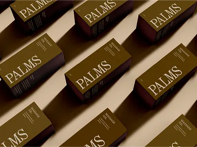 Palms Packaging brand branding design earthy graphic design logo massage nature packaging typography wordmark