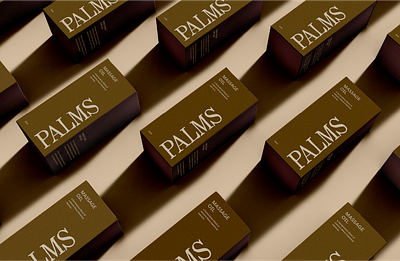 Palms Packaging brand branding design earthy graphic design logo massage nature packaging typography wordmark