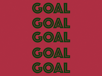 goal goal goal!! 2d after effects animation design font football goal graphic design morocco motion graphics portugal school of motion soccer sports text animation