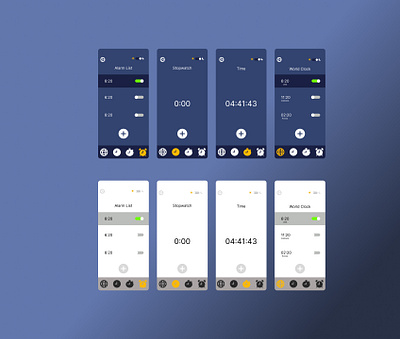 Alarm clock UI design alarm clock app branding design facebook post figma graphic design instagram post mobile app social media post ui user experience user interface ux website