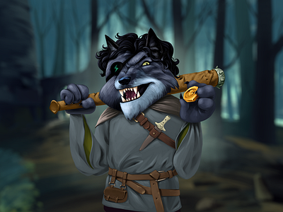 Wolf robber artwork character character design concept art design game design illustration