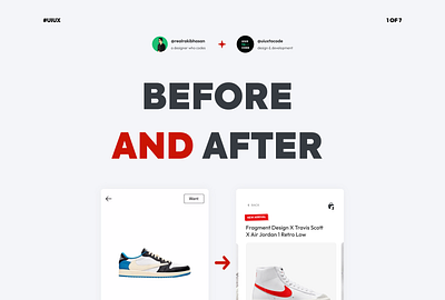 Before and after implementing UX into an existing design! app design app ui design mobile app mobile app design realrakibhasan redesign ui ui design uiux uiuxtocode ux ux design