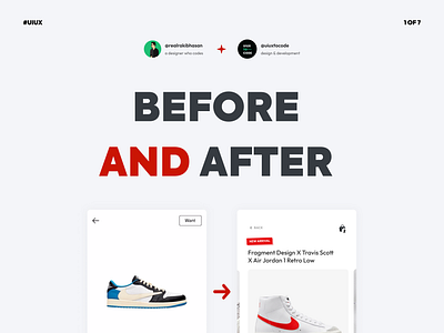 Before and after implementing UX into an existing design! app design app ui design mobile app mobile app design realrakibhasan redesign ui ui design uiux uiuxtocode ux ux design