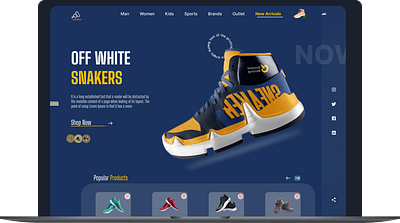 Shoes Landing page animation branding creative design e commerce figma homepage illustration landing page marketing mordern design new design product design redesign shoes design ui uiux user experience web design