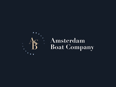 Amsterdam Boat Company brand branding design graphic design logo
