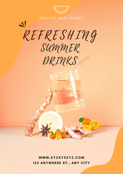 Summer Drinks social media post 3d animation branding can drink graphic design instagram juice logo motion graphics post socialmedia ui