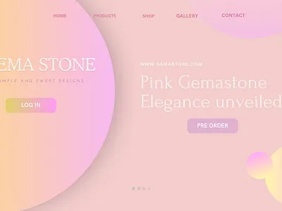 First Web design as a beginner | GemaStone Elegance Unveiled graphic design social ui web design