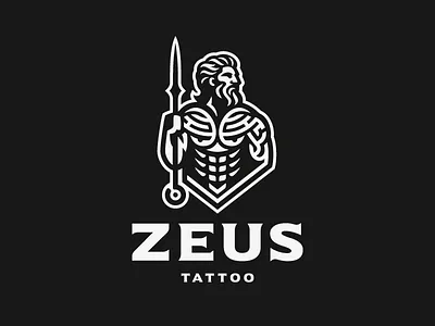 Zeus tattoo branding concept design illustration logo tattoo zeus