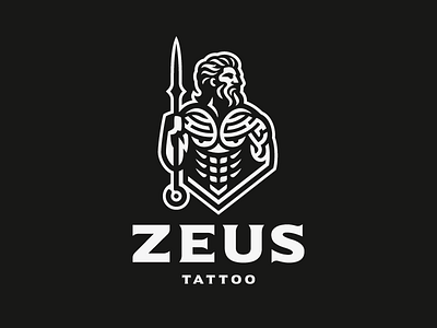 Zeus tattoo branding concept design illustration logo tattoo zeus