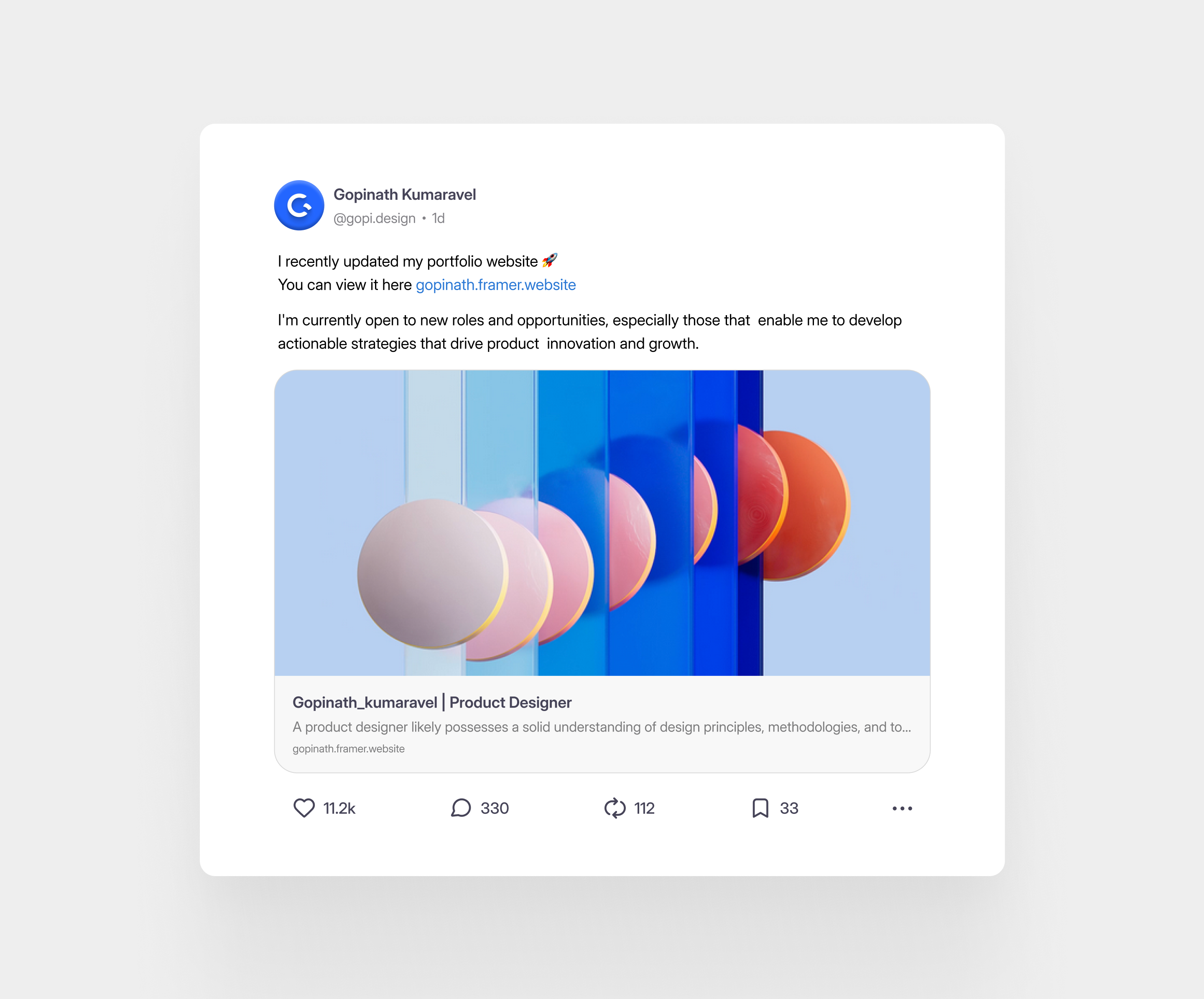 DesignTalkz - Hyperlink Feed Component 3d adobe photoshop adobe xd adobe xd designer adobe xd photoshop branding components design feed graphic design icon illustration landing page logo menu modals photoshop adobe xd post ui ux