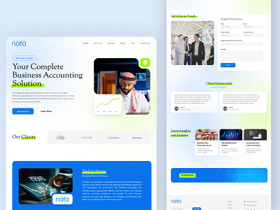 Nafa - HomePage about blogs branding contactform design draw dribble figma footer form graphic design header homepage illustration logo minimal testimonials ui ux webdesign