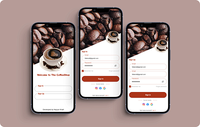 Sign in Sign up mobile screens authentication form design input fields login screen mobile app mobile design mobile interaction mobile navigation mobile ui password recovery registration screen security sign in sign up touch gestures ui user account user experience user registration ux design
