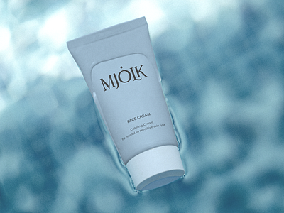 MJOLK cosmetics blue branding clean cosmetics cream elegant identity logo logo design logomark minimal minimalism minimalist skincare visual identity well being
