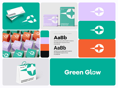 Green Glow - Branding brand brand guidelines brand identity brand sign branding business identity logo logo design logotype marketing packaging startup visual identity