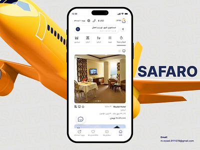 Safaro Mobile UI - Persian Version bilingualdesign creativeprocess designinspiration designsystem englishdesign icondesign internationaldesign mobiledesign multilingualdesign persiandesign responsivedesign tourism travelwebsite ui uidesign userexperience userinterface ux uxdesign webdesign