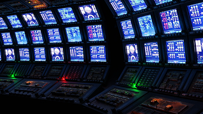 Space center control panel 3d 3d model blender design model modeling visualization