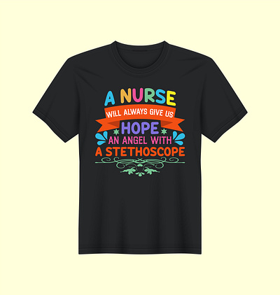 Nurse T-shirt Design graphics design nurse t shirt sahadate hosen soyed poran stethoscope t shirt isolated t shirt oversize