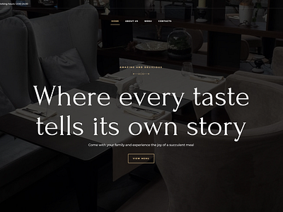 Restaurant Website - Web design Lebyaziy graphic design